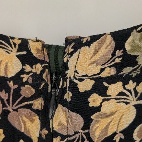April Cornell 2 Piece Shirt Size Large Skirt Size Medium Black Floral‎ Set - Picture 15 of 15